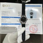 Hublot Classic Fusion Replica Watch With Moissanite Diamond Rubber Strap HB Factory 33mm