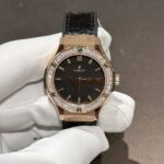 Hublot Classic Fusion Replica Watch Moissanite Diamond 33mm - Image 3