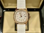 Patek Philippe Aquanaut 5067A Replica Watch White With Stone Bezel 35.6mm