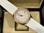 Patek Philippe Aquanaut 5067A Replica Watch White With Stone Bezel 35.6mm - Image 2