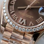 Rolex DateJust Women-s Copies Watch Diamonds Moissanite + 18K Gold Wrapped 31mm - Image 6