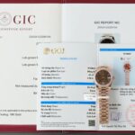 Rolex DateJust Women-s Copies Watch Diamonds Moissanite + 18K Gold Wrapped 31mm