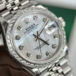 Rolex DateJust Replica Watch Jubilee Strap With Mother of Pearl Dial 31mm - Image 2