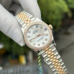 Rolex DateJust Replica Watch Mother Of Pearl Dial With Stone Bezel 31mm - Image 2