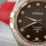 Omega Constellation Co-Axial Fake Watch Brown Dial Metal Strap 38mm - Image 5