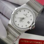 Omega Constellation Co-Axial Fake 11 Watch White Dial Metal Strap 38mm - Image 2