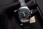 Omega Constellation Replica Watch Black Dial Leather Strap 42mm - Image 2