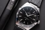 Omega Constellation Replica Watch Black Dial Leather Strap 42mm - Image 5