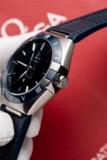 Omega Constellation Replica 11 Watch Blue Dial Leather Strap 41mm - Image 5