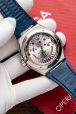 Omega Constellation Replica 11 Watch Blue Dial Leather Strap 41mm - Image 8