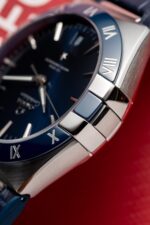 Omega Constellation Replica 11 Watch Blue Dial Leather Strap 41mm - Image 6