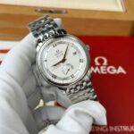 Omega De Ville Prestige Power Reserve Replica Watch White Dial Metal Wire 39.5mm - Image 3