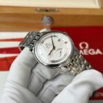 Omega De Ville Prestige Power Reserve Replica Watch White Dial Metal Wire 39.5mm - Image 4