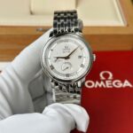 Omega De Ville Prestige Power Reserve Replica Watch White Dial Metal Wire 39.5mm