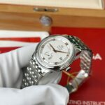 Omega De Ville Prestige Power Reserve Replica Watch White Dial Metal Wire 39.5mm - Image 5