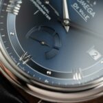 Omega De Ville Prestige Power Reserve Replica Watch Dial Blue Leather Strap 39.5mm - Image 4