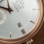 Omega De Ville Prestige Power Reserve Replica Watches Brown Leather Strap 39.5mm - Image 5