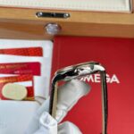 Omega De Ville Prestige Power Reserve Replica 11 Watch Dial Chocolate Leather Strap 39.5mm - Image 7