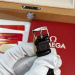 Omega De Ville Prestige Power Reserve Replica 11 Watch Dial Chocolate Leather Strap 39.5mm - Image 10