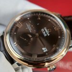 Omega De Ville Prestige Power Reserve Replica 11 Watch Dial Chocolate Leather Strap 39.5mm - Image 3