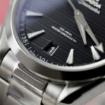 Omega Seamaster Aqua Terra 150M Knock Off Watches Black Dial Horizontal Stripes VS Factory 41mm - Image 5