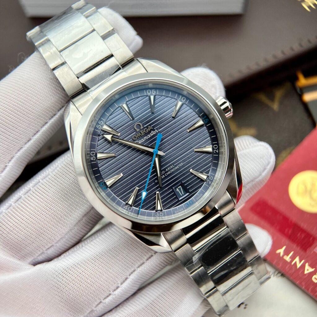 Dong-Ho-Omega-Seamaster-Aqua-Terra-Che-Tac-Mat-Xanh-VSF-41mm-2.jpg Omega Replica Watches Seamaster Aqua Terra Blue Dial VS Factory 41mm - Image 1