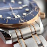 Omega Replica Watch Seamaster Demi Rose Gold Dial Blue VS Factory 42mm - Image 4
