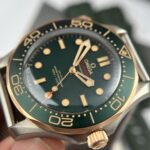 Omega Seamaster Driver 300 Replica Watch Green Dial Demi Bezel Full Set VS Factory 42mm - Image 6