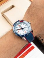 Omega Seamaster Planet Ocean 600M Replica Watches White Dial Rubber Strap VS Factory 43.5mm - Image 3