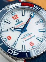 Omega Seamaster Planet Ocean 600M Replica Watches White Dial Rubber Strap VS Factory 43.5mm - Image 5