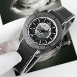 Omega Seamaster Planet Ocean Worldtimer Replica Watches Black Ceramic VS Factory 45.5mm - Image 3
