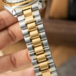 Omega SpeedMaster MoonWatch Chronogarph Demi Gold Replica Watch 42mm - Image 10