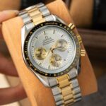 Omega SpeedMaster MoonWatch Chronogarph Demi Gold Replica Watch 42mm - Image 2