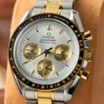Omega SpeedMaster MoonWatch Chronogarph Demi Gold Replica Watch 42mm - Image 3
