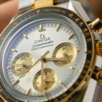 Omega SpeedMaster MoonWatch Chronogarph Demi Gold Replica Watch 42mm - Image 4
