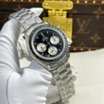 Omega Speedmaster Moonwatch Chronograph Black Dial Metal Wire Luxury Fake Watches OM Factory 42mm - Image 4