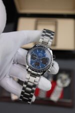 Omega Speedmaster Replica Watch Racing Chronograph Dial Blue 40mm - Image 4