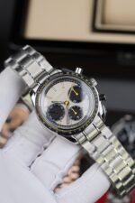 Omega Speedmaster Copies Watches Racing Chronograph Gray Dial 40mm - Image 5