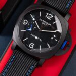 Panerai Luminor GMT PAM1176 Carbon Copies Watches Fabic Strap VS Factory 44mm