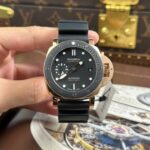 Panerai Submersible PAM974 Copies Watches Black Dial Rubber Strap VS Factory 42mm