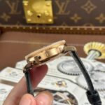 Panerai Submersible PAM974 Rose Gold Replica Watches Black Dial Leather Strap VS Factory 42mm - Image 8