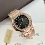 Patek Philippe 5711 Natural Diamond Replica Watch 18K Gold Wrapped 40mm - Image 3