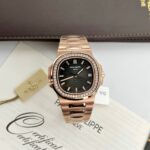 Patek Philippe 5711 Natural Diamond Replica Watch 18K Gold Wrapped 40mm - Image 2