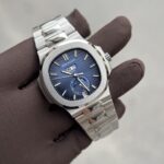 Patek Philippe 5726G Replica Watch Steel Strap Blue Dial 40.5mm - Image 2
