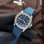Patek Philippe Aquanaut 5067 Fake Watch Blue Dial Rubber Strap PPF Factory 35.6mm - Image 2