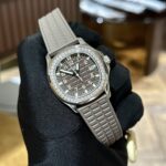 Patek Philippe Replica Watch Aquanaut 5067A Custom Moissanite Diamonds 35.6mm - Image 3