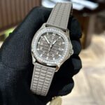 Patek Philippe Replica Watch Aquanaut 5067A Custom Moissanite Diamonds 35.6mm - Image 4