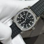 Patek Philippe Aquanaut 5067A Replica Watch Moissanite Diamond Black 35.6mm - Image 5