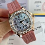 Patek Philippe Replica Watch Aquanaut 5072R Gold Wrapped Moissanite Diamond 35.6mm - Image 2