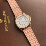 Patek Philippe Aquanaut 5072R Replica Watch Pink Strap Mother-Of-Pearl Dial 35.6mm - Image 2